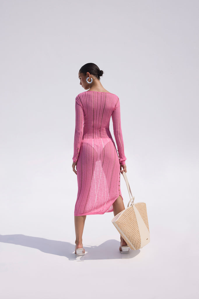 ANTONELLA KNIT DRESS - SHELL PINK ...